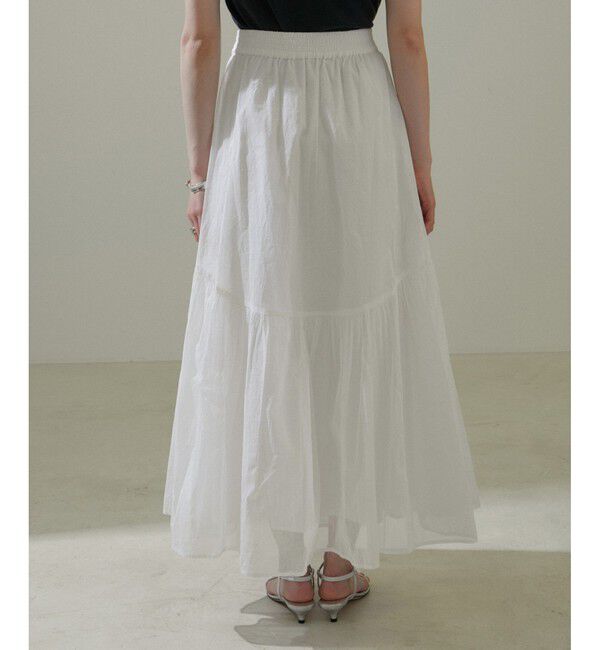 SALON adam et rope'「【WEB限定】コットンオーガンジーギャザースカート 2」|スカート|