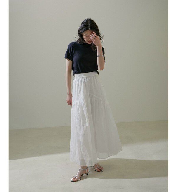 SALON adam et rope'「【WEB限定】コットンオーガンジーギャザースカート 2」|スカート|