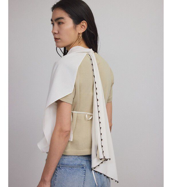 SALON adam et rope'「【SERA STUDIO（セーラスタジオ）】DRAPED SCARF TOP」|シャツ・ブラウス|