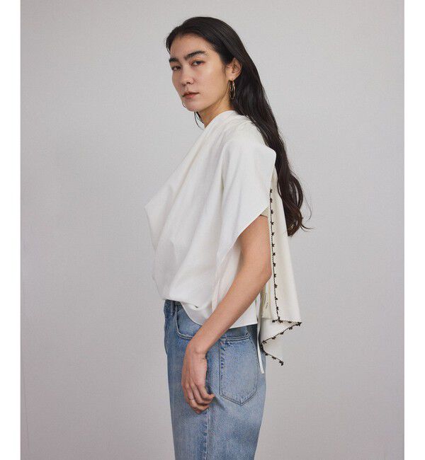 SALON adam et rope'「【SERA STUDIO（セーラスタジオ）】DRAPED SCARF TOP」|シャツ・ブラウス|