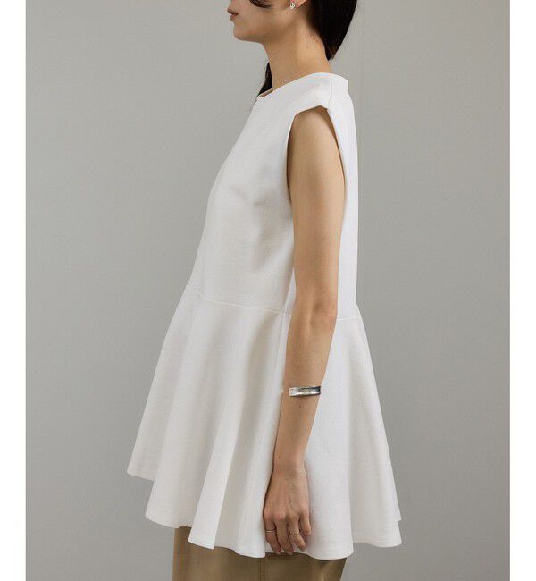 SALON adam et rope'「【WEB限定】ショルダータックペプラムプルオーバー」|Tシャツ・カットソー|