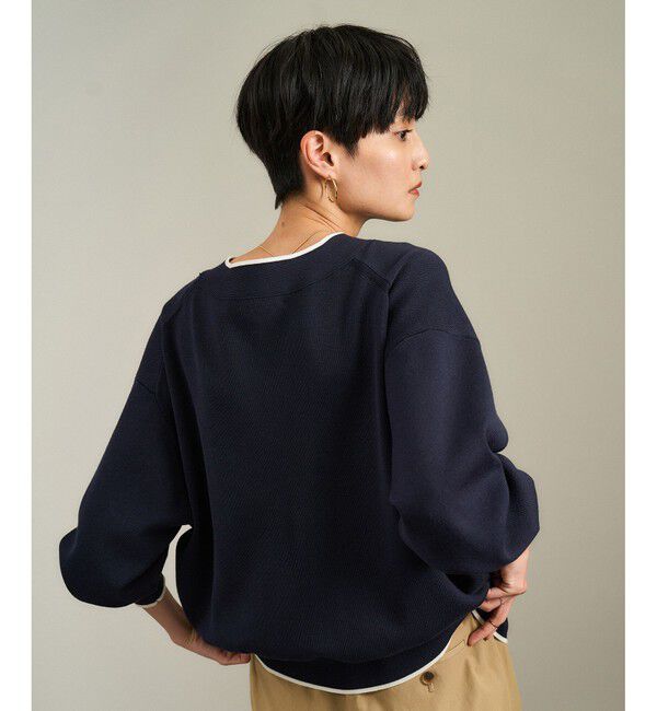 【新品未使用】SALON adam et rope' カーディガン ネイビー SALON adam et rope'（サロン アダム エ ロペ） カーディガン 「WEB