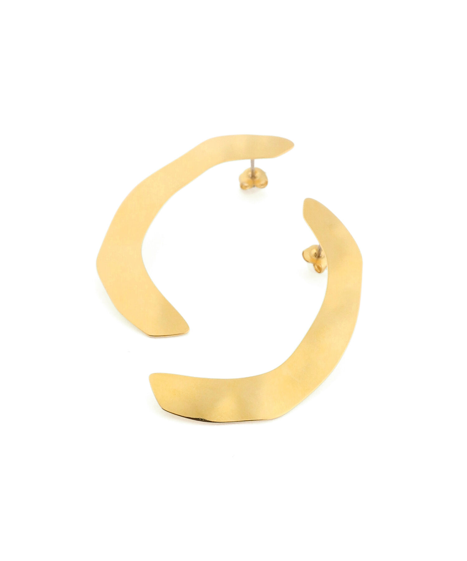 ROPE「Cラインクラックメタルモチーフピアス」|ピアス|