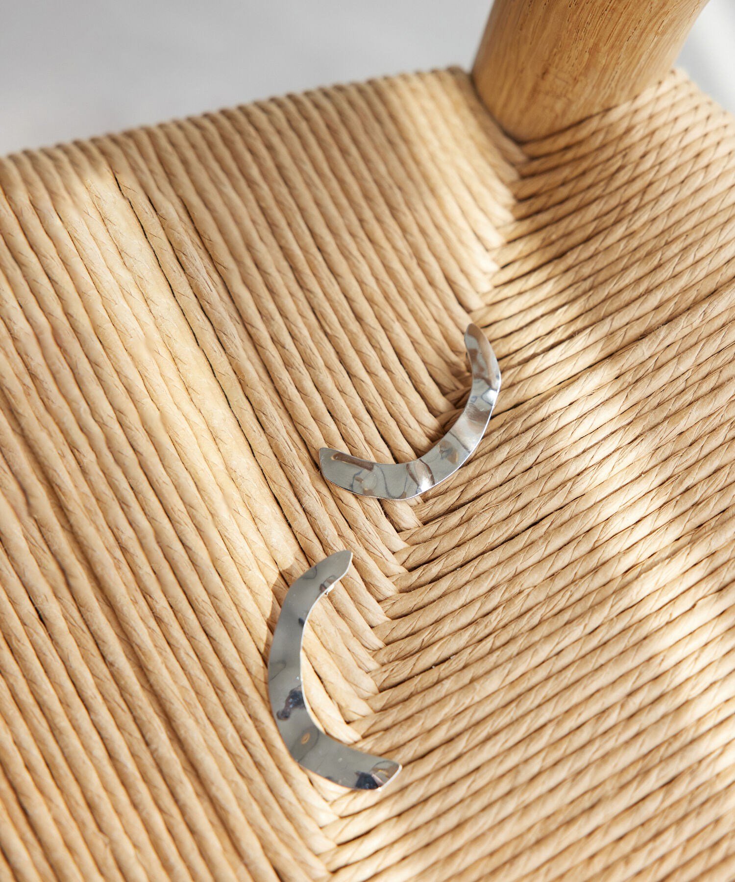 ROPE「Cラインクラックメタルモチーフピアス」|ピアス|シルバー(93)