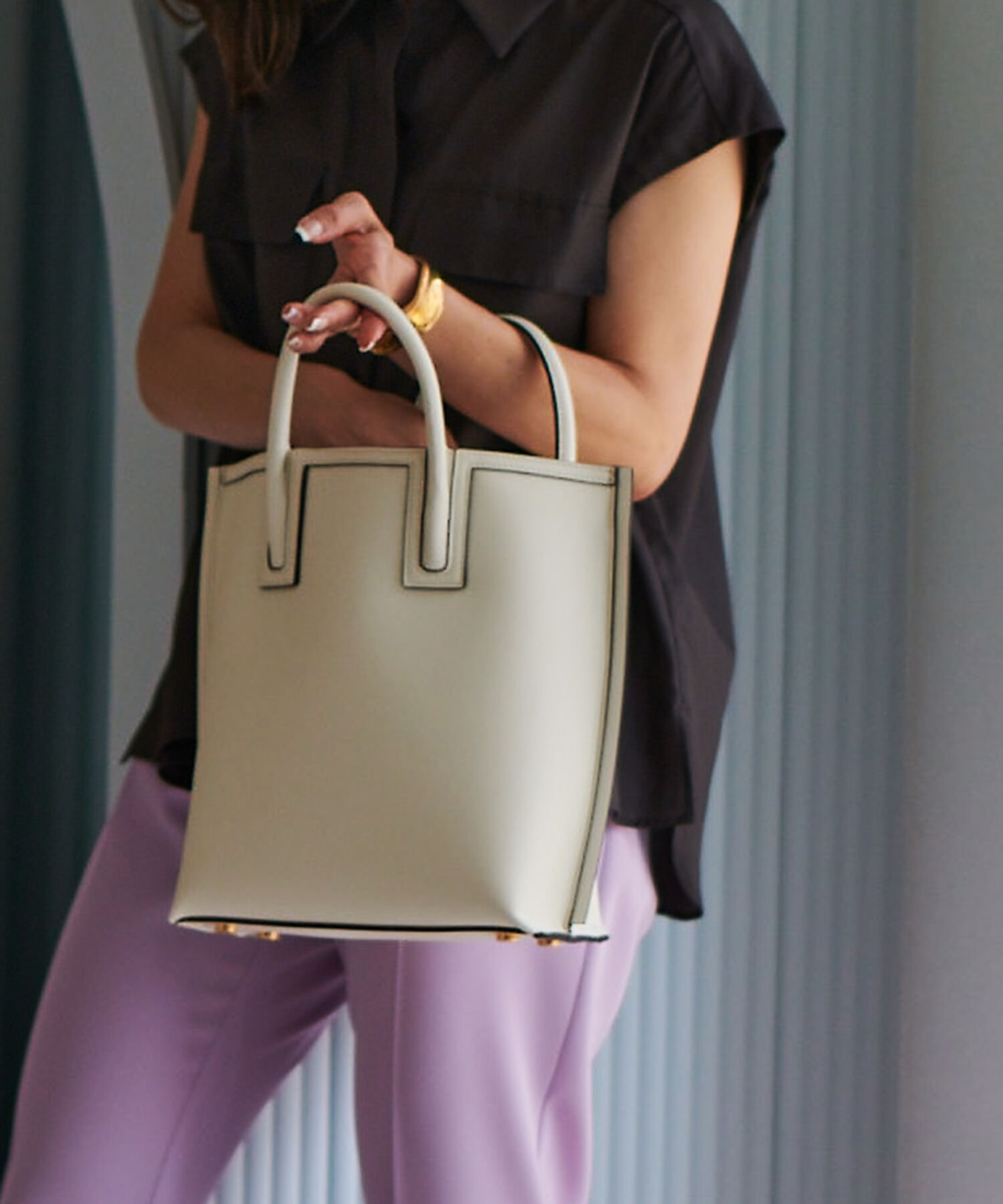 E'POR「【WEB限定】【E'POR】LIMITED MODEL Ree Medium（リー）」|トートバッグ|ホワイト系(11)