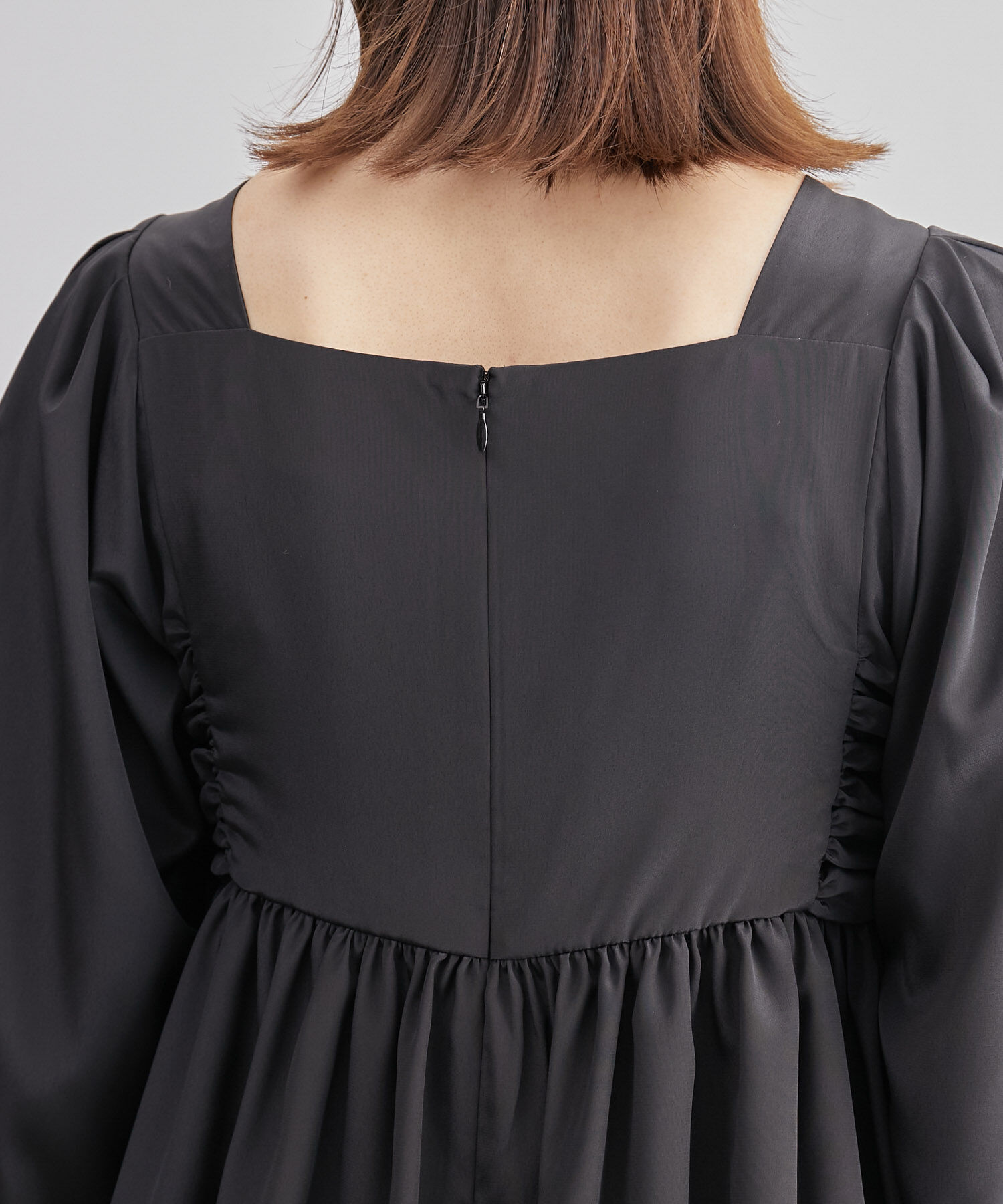 ROPE「スクエアネックペプラムブラウス」|シャツ・ブラウス|