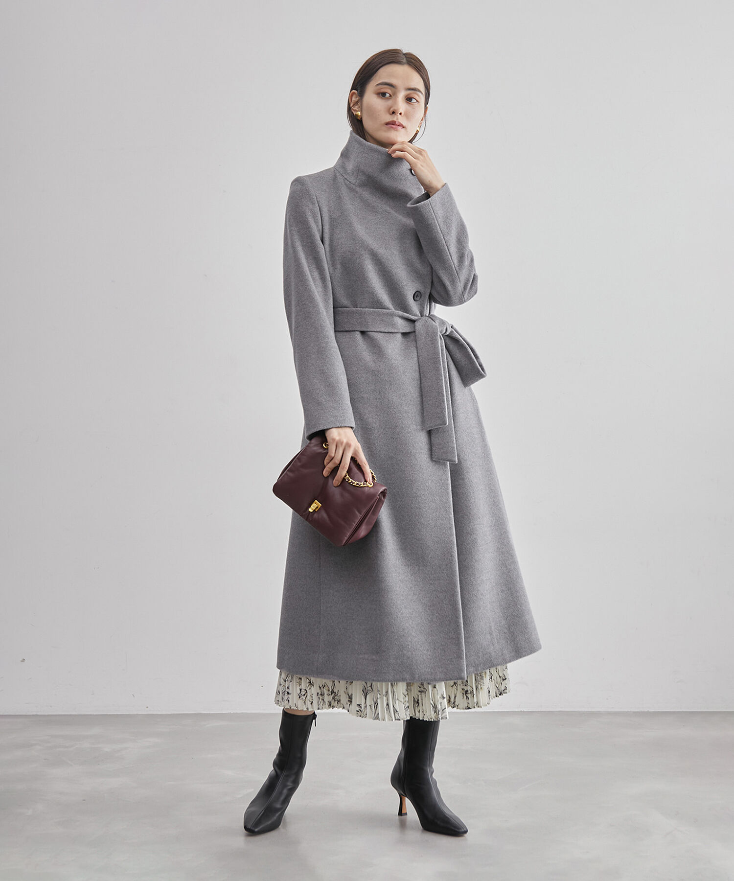 ROPE「2WAYプレミアムカシミヤロングコート」|チェスターコート|