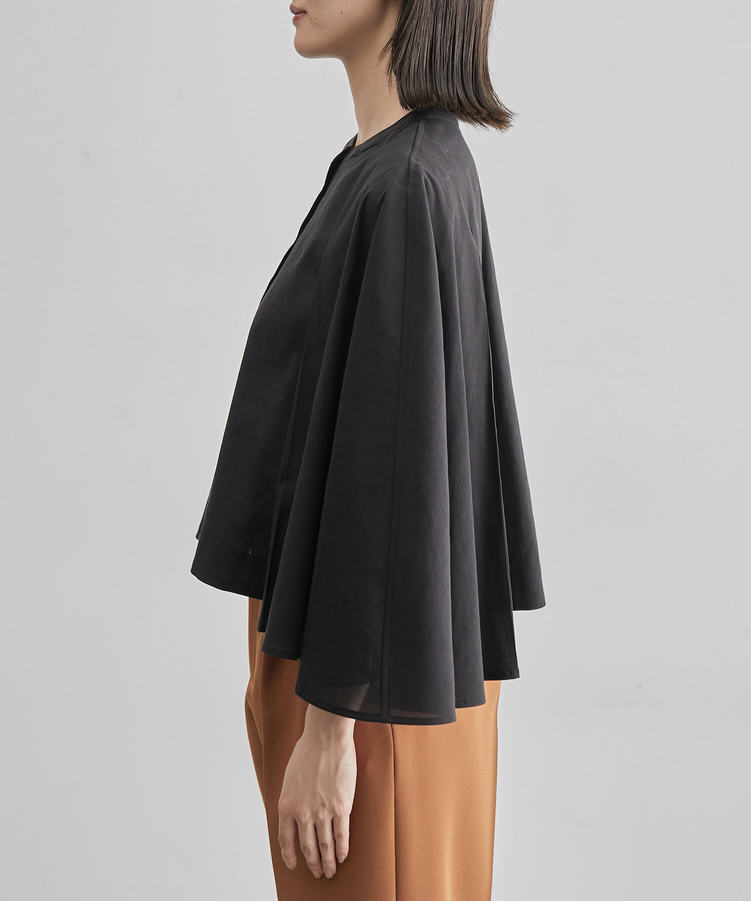 ROPE「シアーケープカーディブラウス」|シャツ・ブラウス|