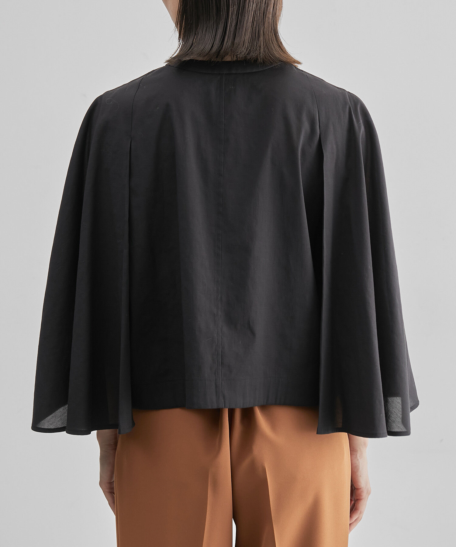 ROPE「シアーケープカーディブラウス」|シャツ・ブラウス|