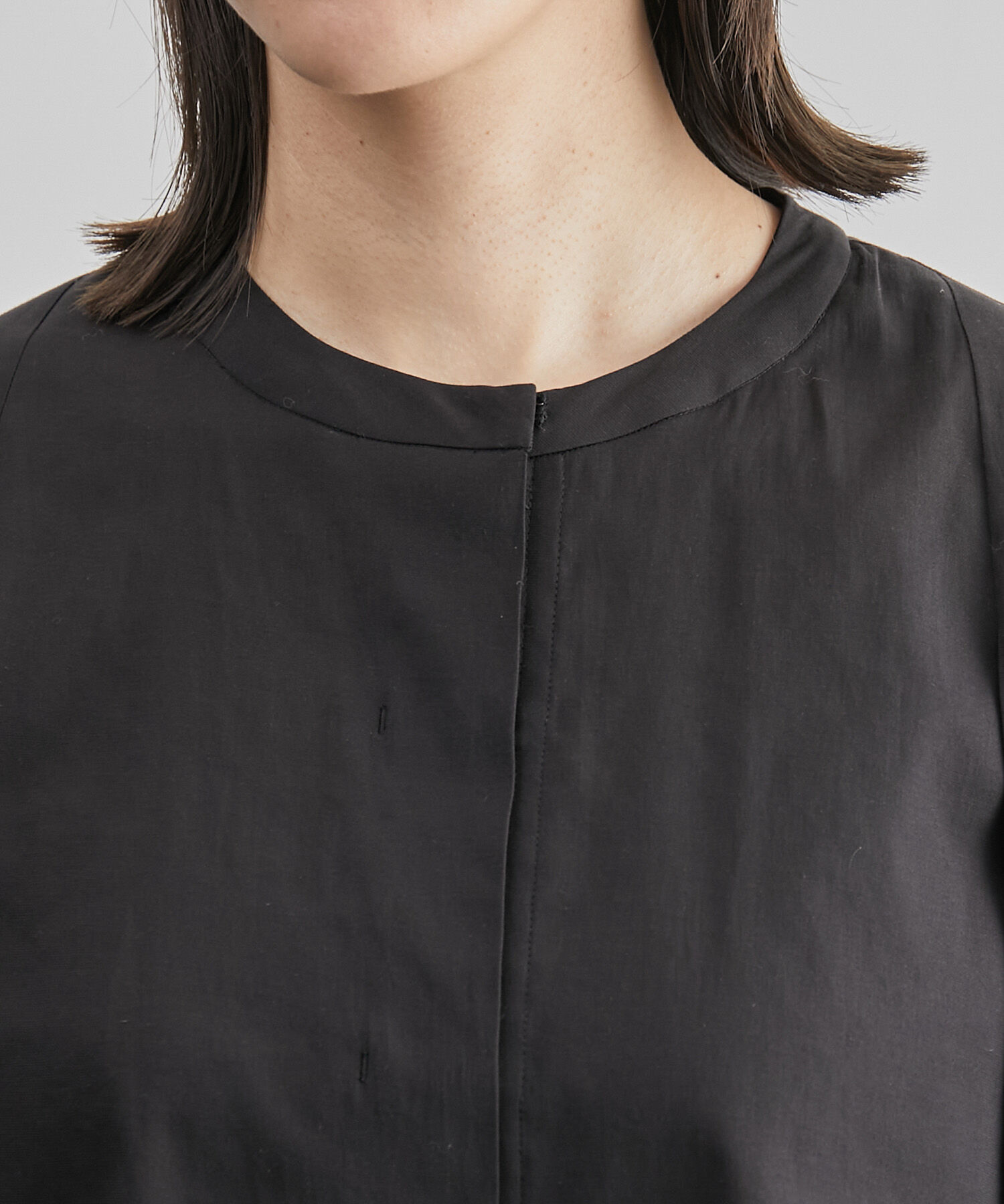 ROPE「シアーケープカーディブラウス」|シャツ・ブラウス|