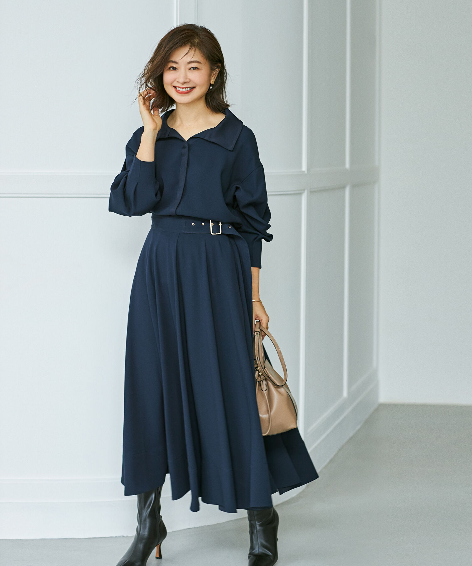 ROPE「2WAYジョーゼットブラウス【エディター三尋木奈保さんコラボ】」|シャツ・ブラウス|