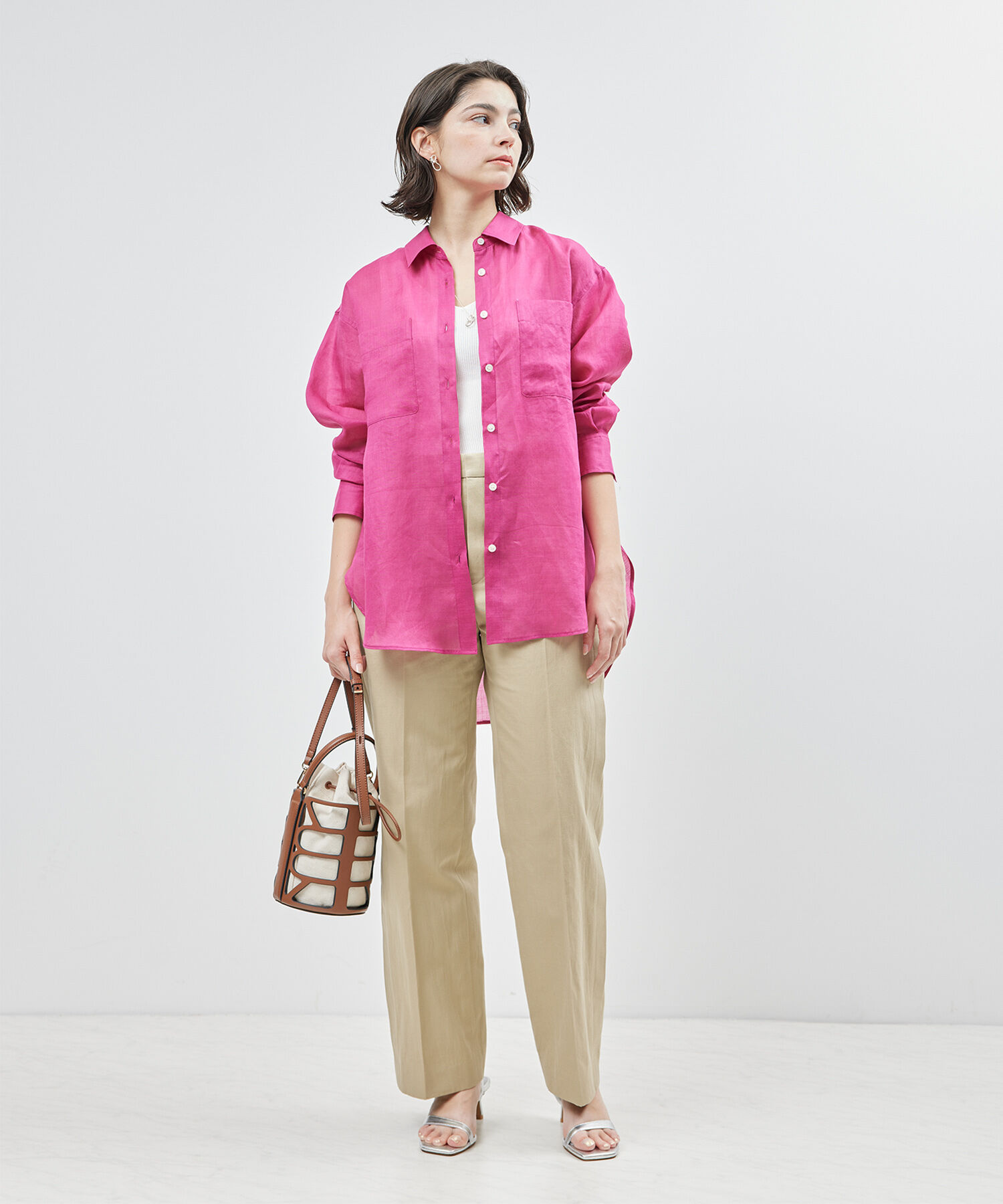 ROPE「【洗える】シルクプロテインニットタンクトップ【メディア掲載】」|タンクトップ|