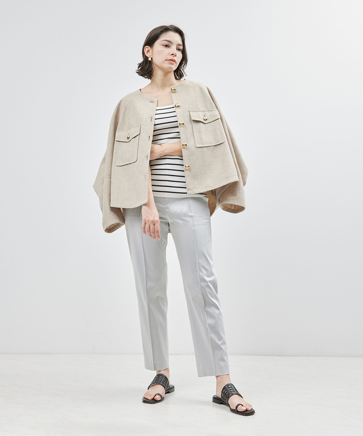 ROPE「【洗える】シルクプロテインニットタンクトップ【メディア掲載】」|タンクトップ|