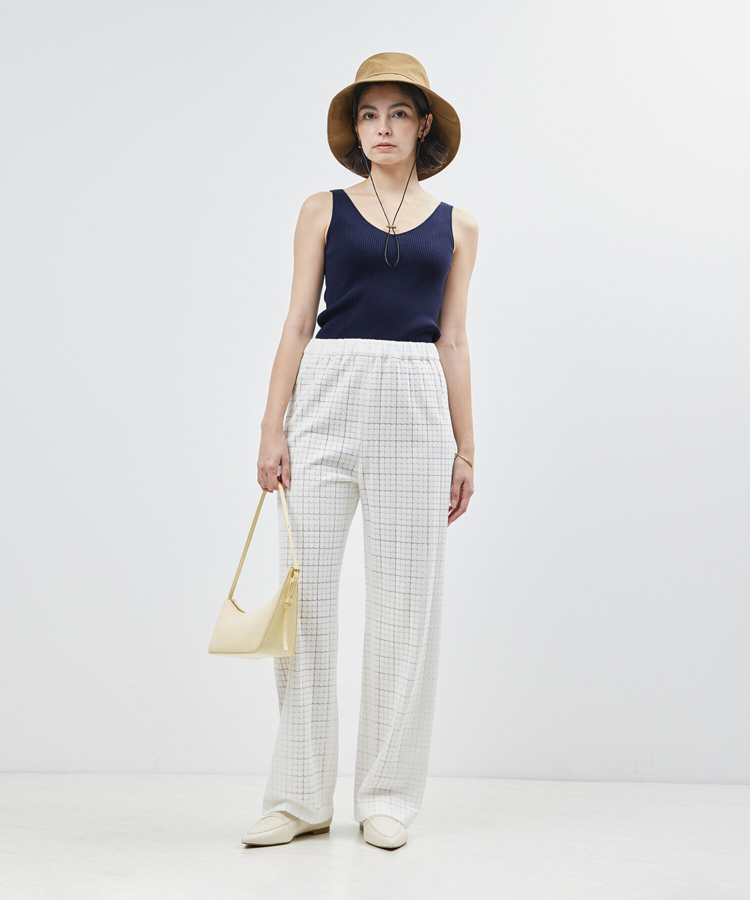 ROPE「【洗える】シルクプロテインニットタンクトップ【メディア掲載】」|タンクトップ|