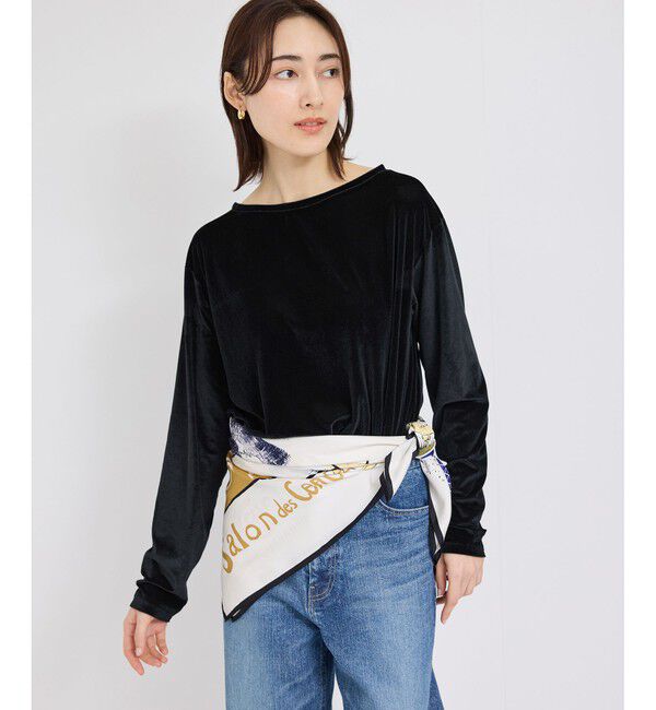 ROPE「シアーベロアクルーネックロングスリーブ」|Tシャツ・カットソー|