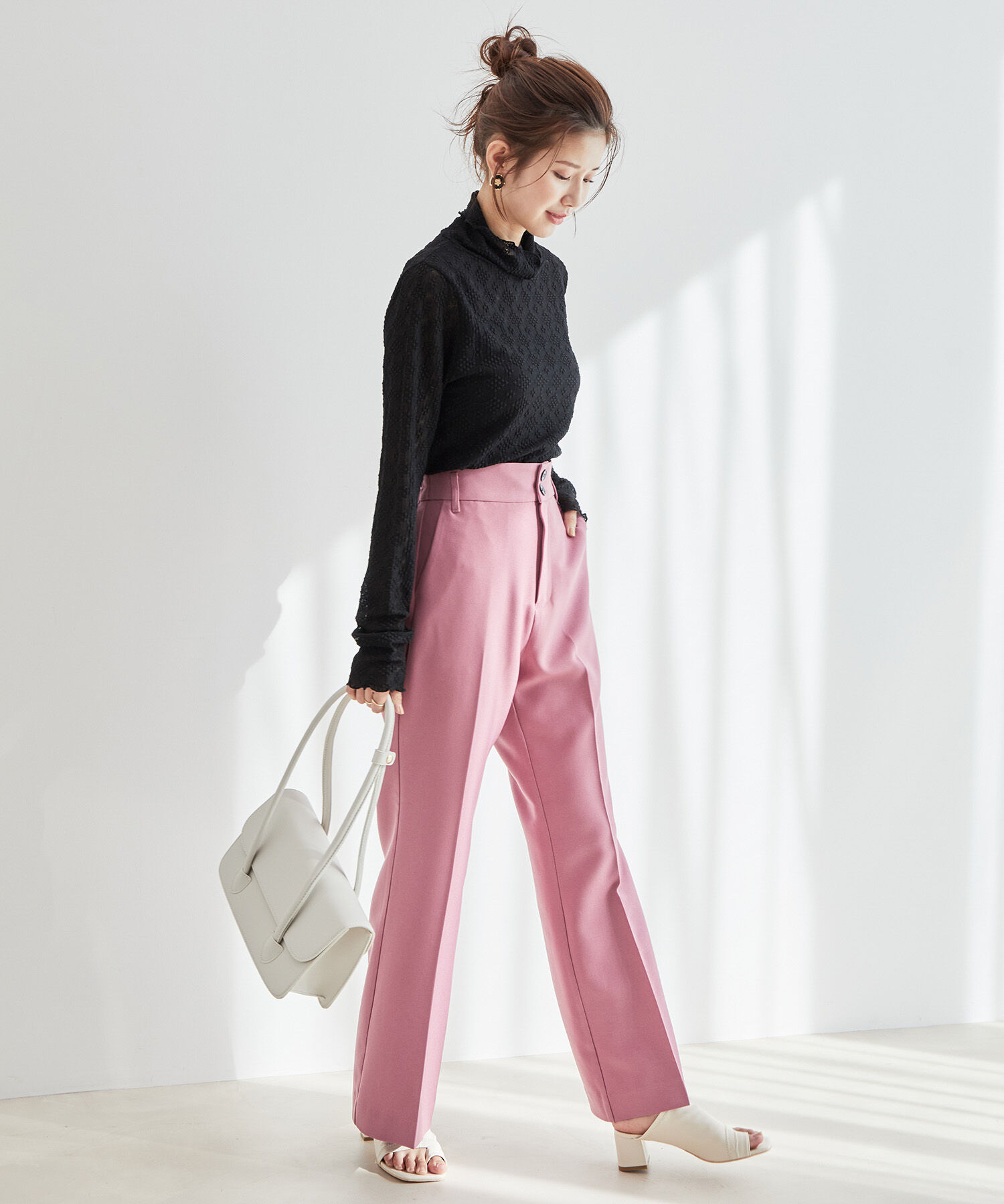 vis-a-vis「【WEB限定】万能カラーレースインナー」|Tシャツ・カットソー|