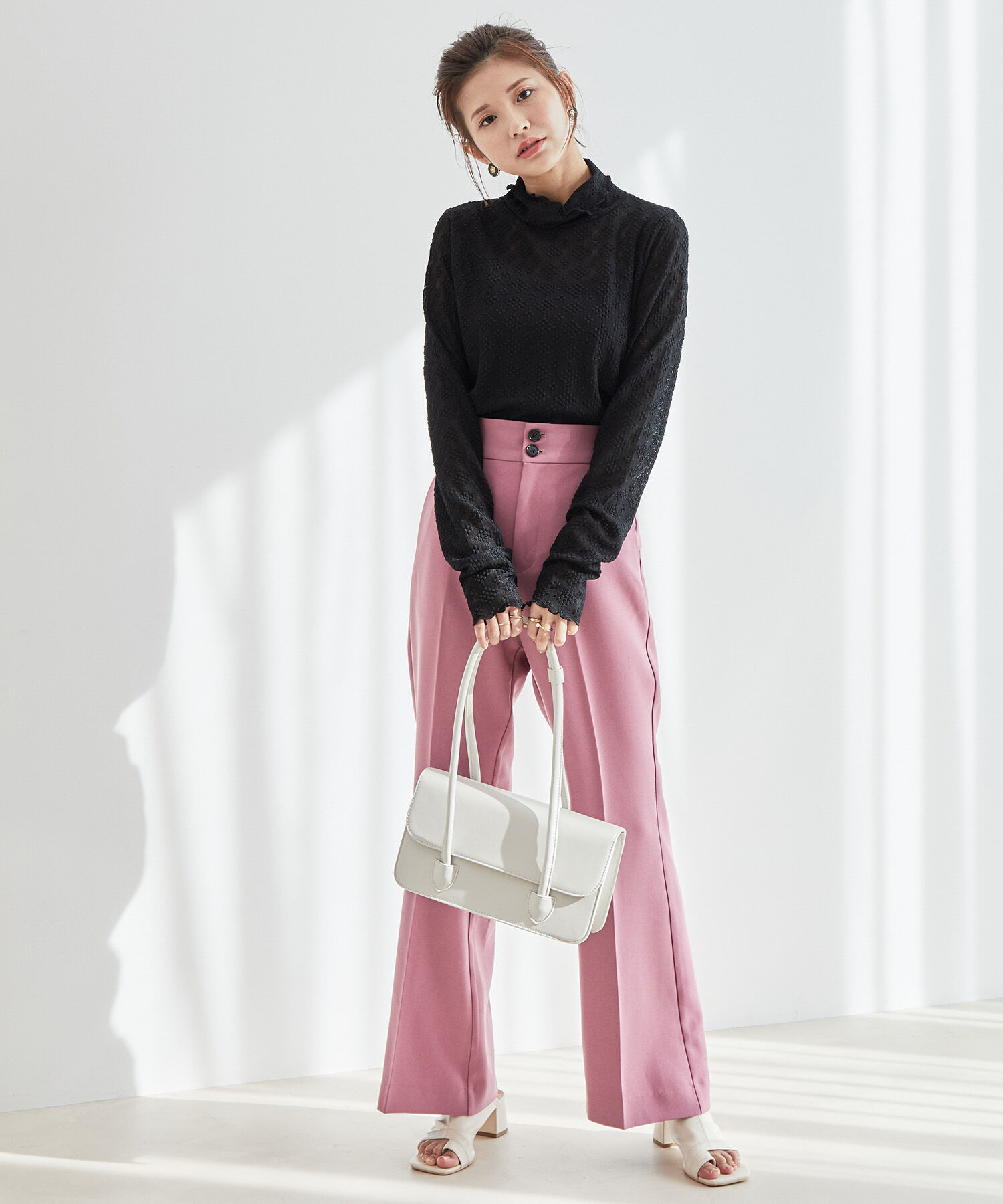 vis-a-vis「【WEB限定】万能カラーレースインナー」|Tシャツ・カットソー|