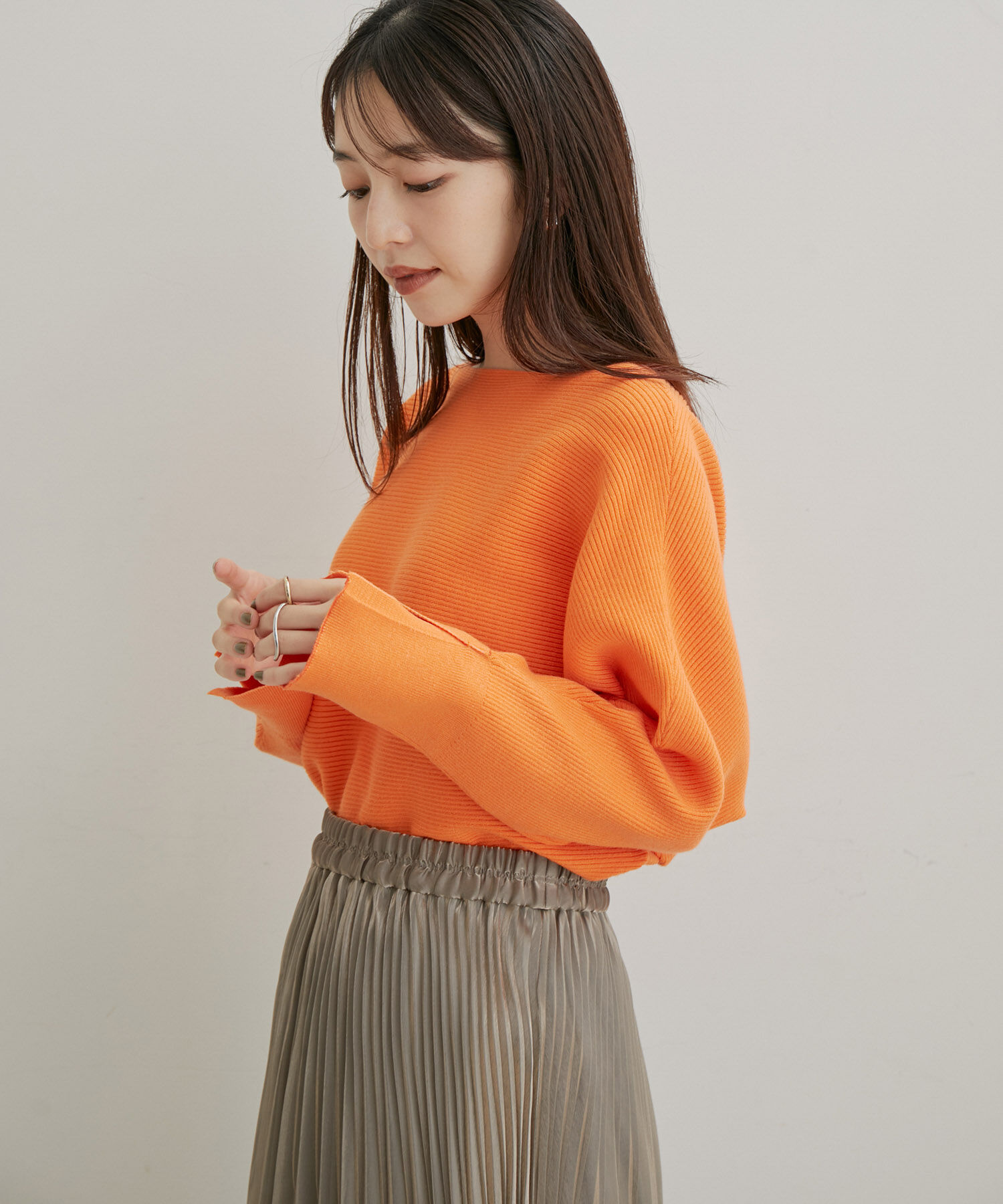 VIS「ハイゲージドルマンニットプルオーバー」|ニット・セーター|