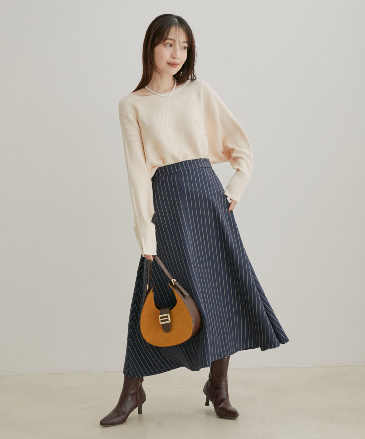 VIS「ハイゲージドルマンニットプルオーバー」|ニット・セーター|