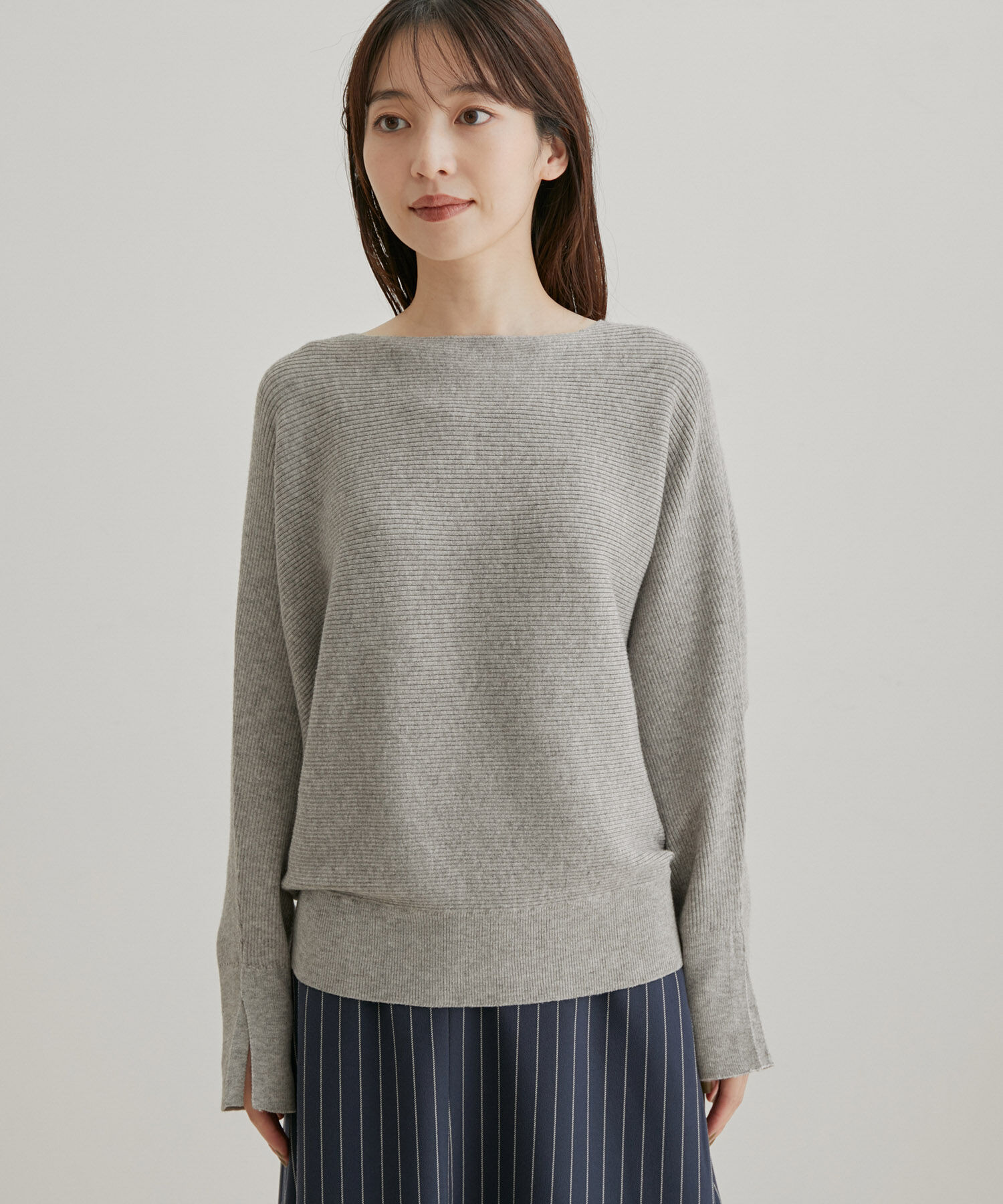 VIS「ハイゲージドルマンニットプルオーバー」|ニット・セーター|