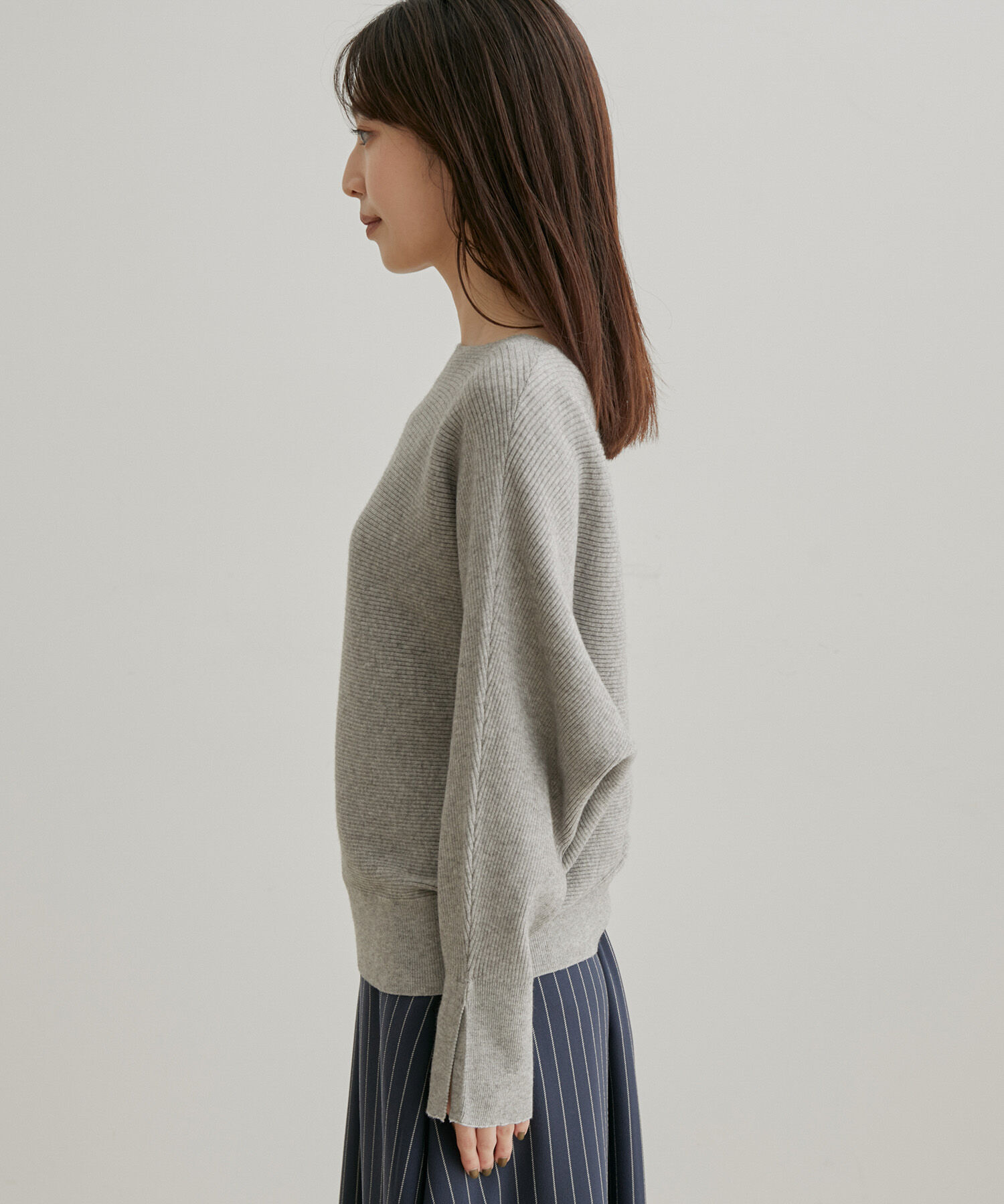 VIS「ハイゲージドルマンニットプルオーバー」|ニット・セーター|