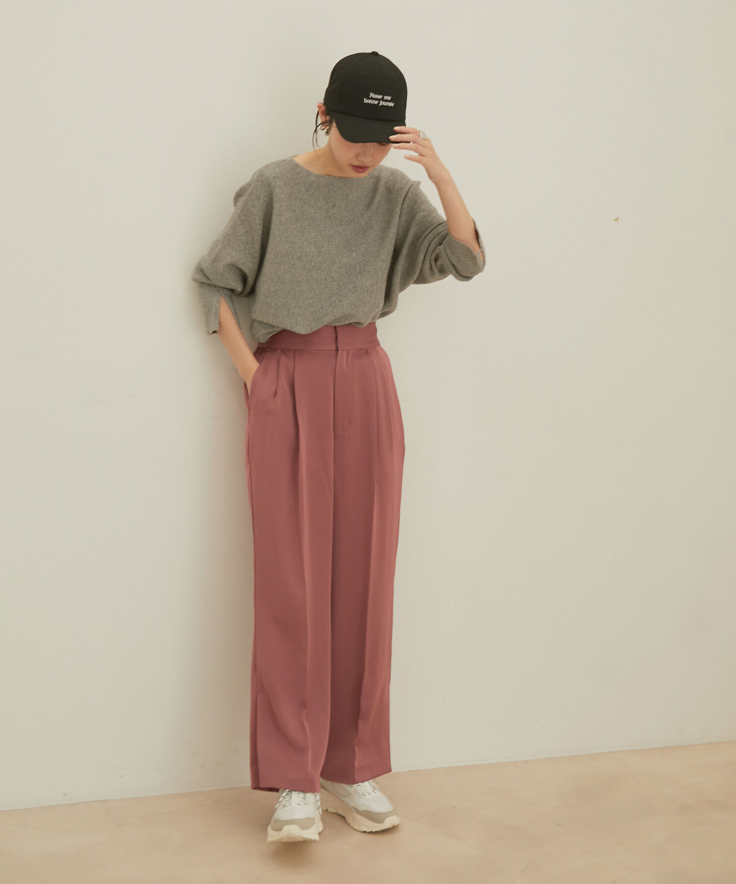 VIS「ハイゲージドルマンニットプルオーバー」|ニット・セーター|