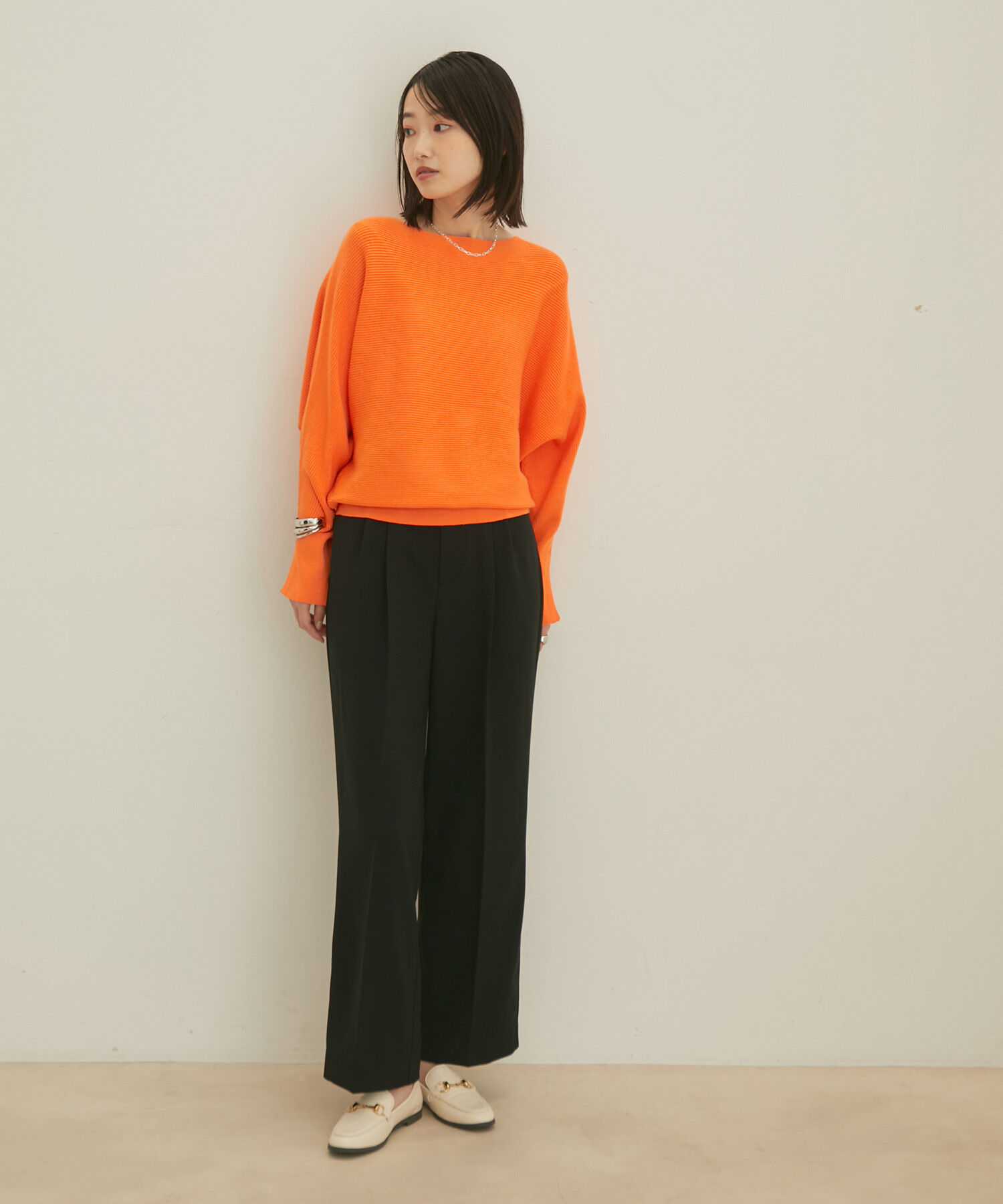 VIS「ハイゲージドルマンニットプルオーバー」|ニット・セーター|