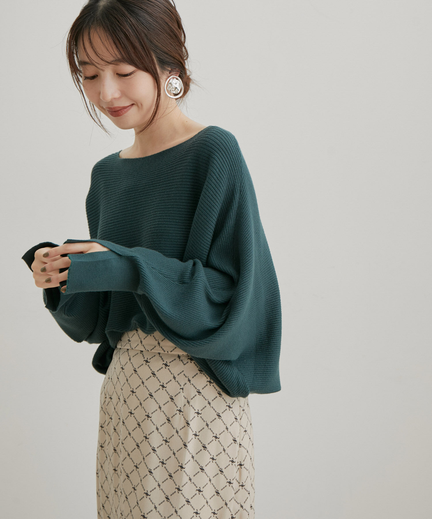 VIS「ハイゲージドルマンニットプルオーバー」|ニット・セーター|