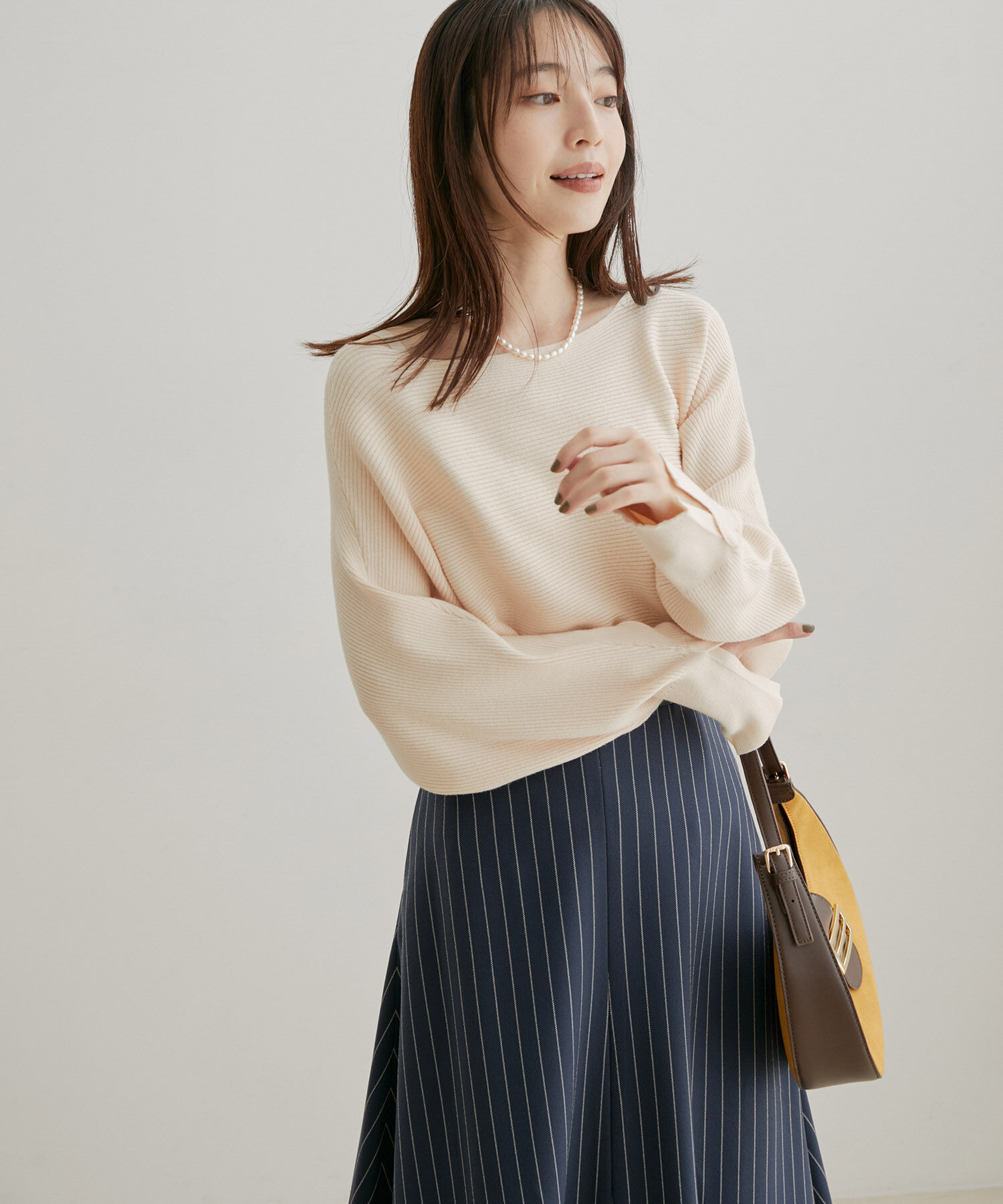 VIS「ハイゲージドルマンニットプルオーバー」|ニット・セーター|