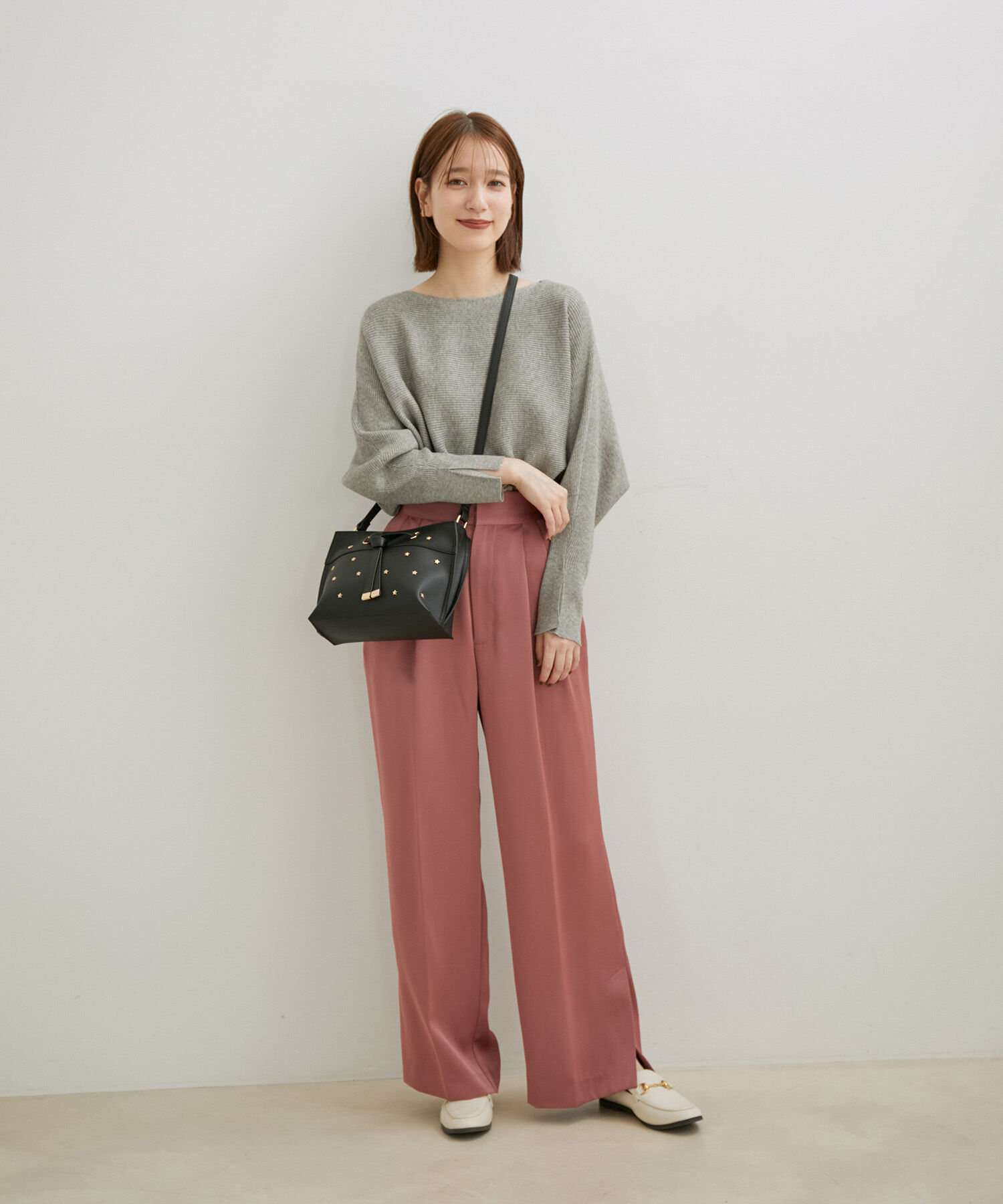 VIS「ハイゲージドルマンニットプルオーバー」|ニット・セーター|