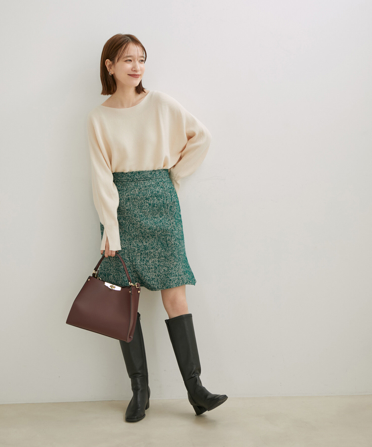 VIS「ハイゲージドルマンニットプルオーバー」|ニット・セーター|