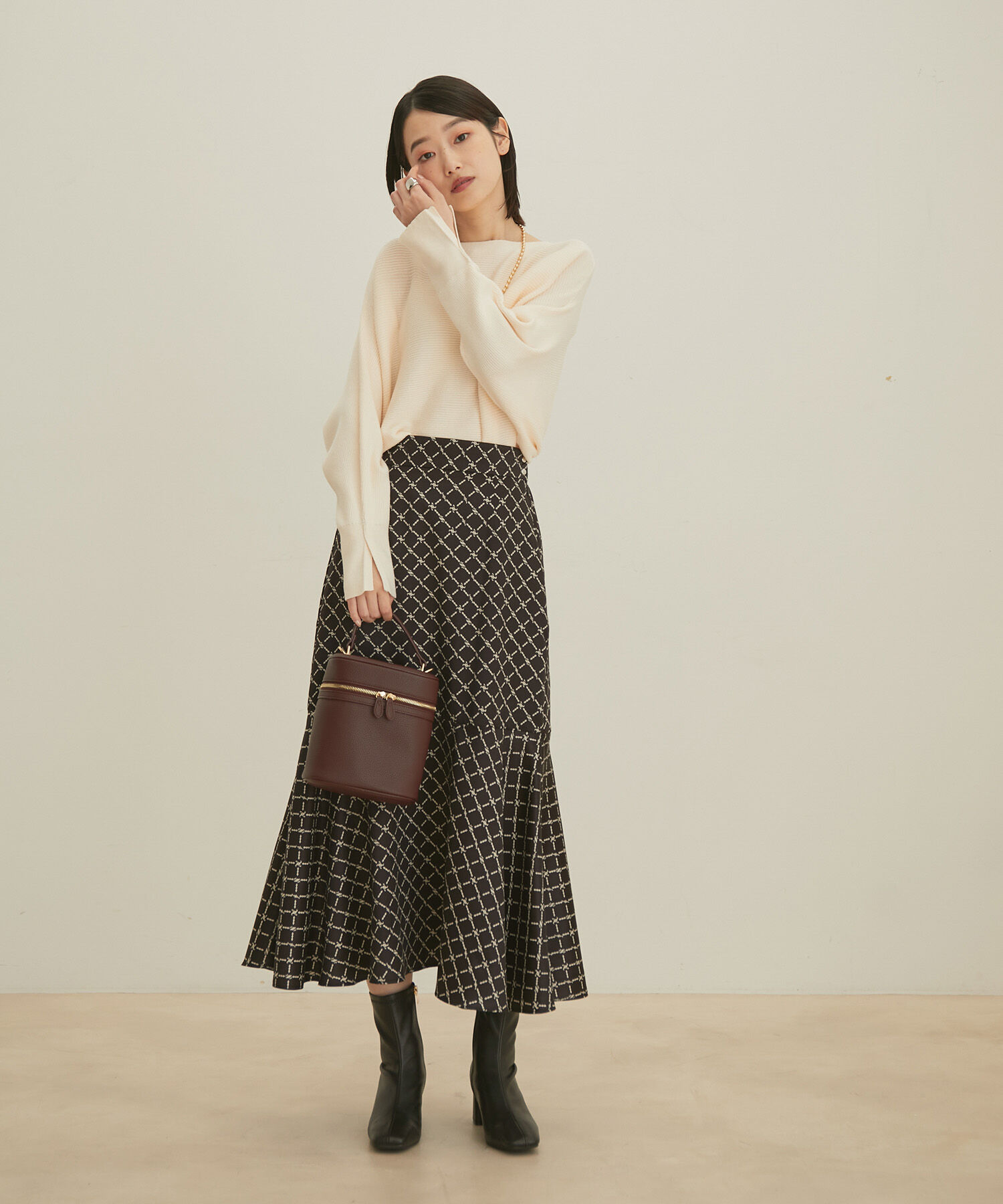 VIS「ハイゲージドルマンニットプルオーバー」|ニット・セーター|