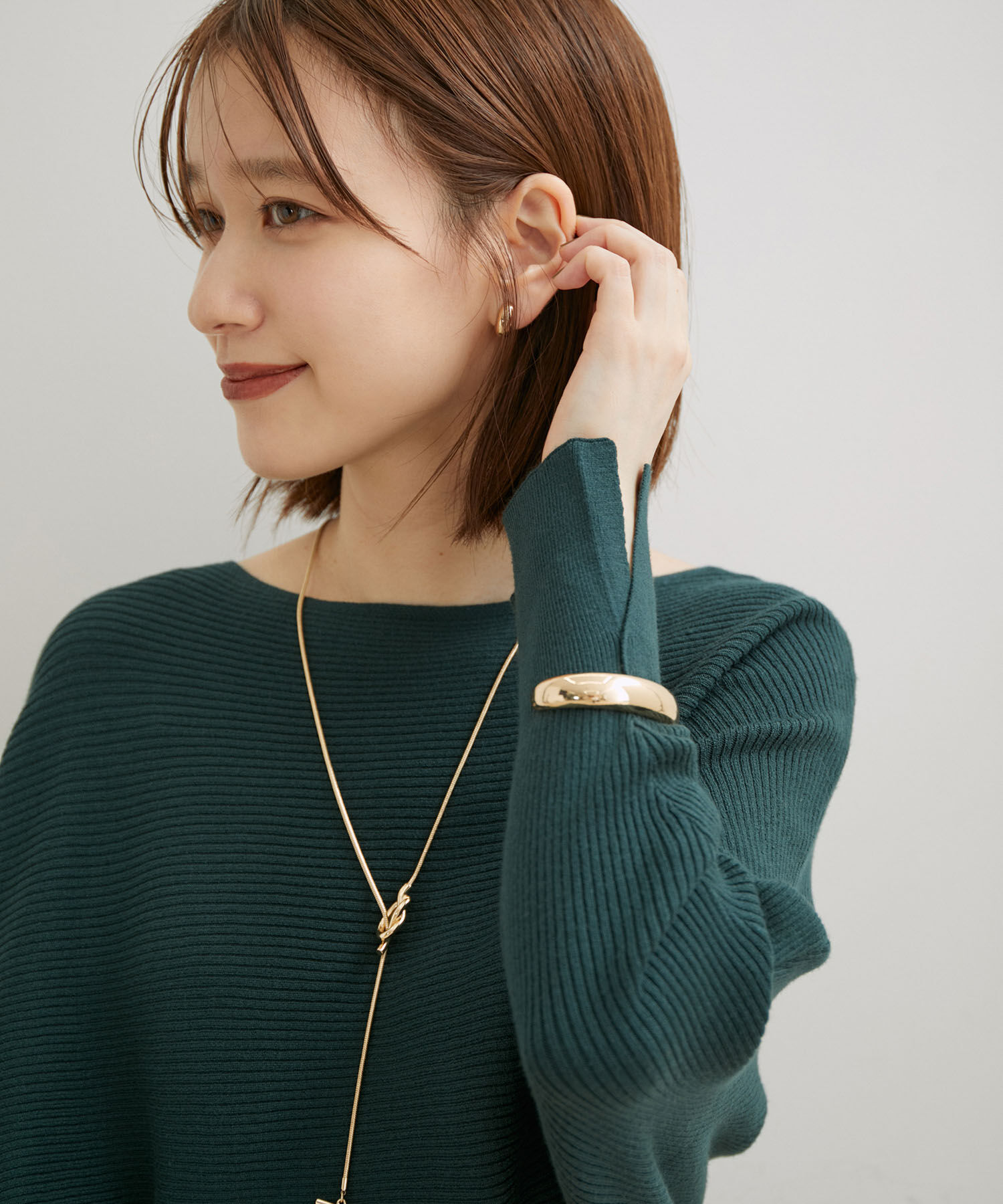 VIS「ハイゲージドルマンニットプルオーバー」|ニット・セーター|