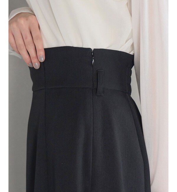 VIS「【防シワ】パウダリーツイルマーメイドスカート」|スカート|