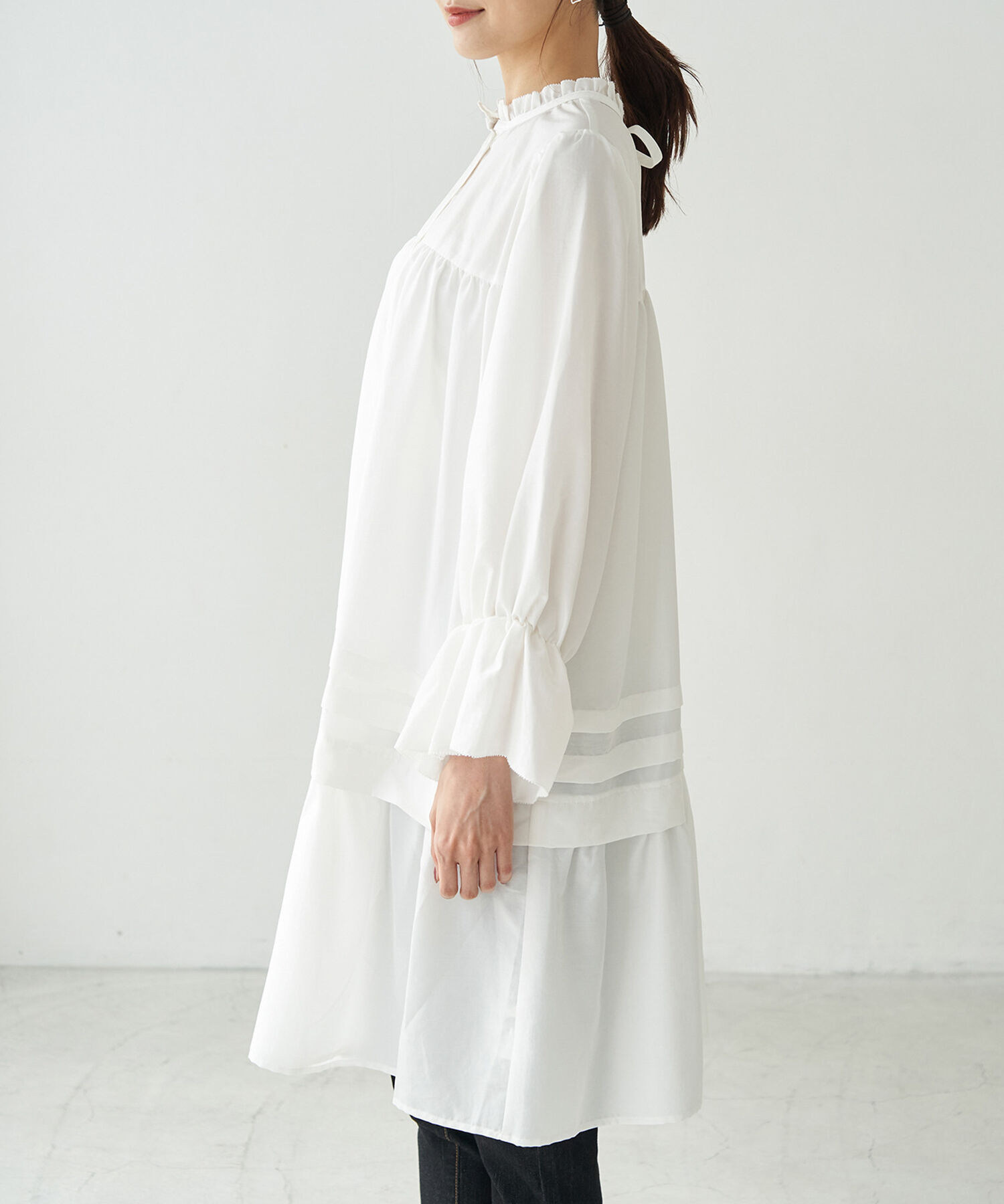 Rope&rsquo;Picnic「【2WAY】ティアードタックミニワンピース」|ワンピース|