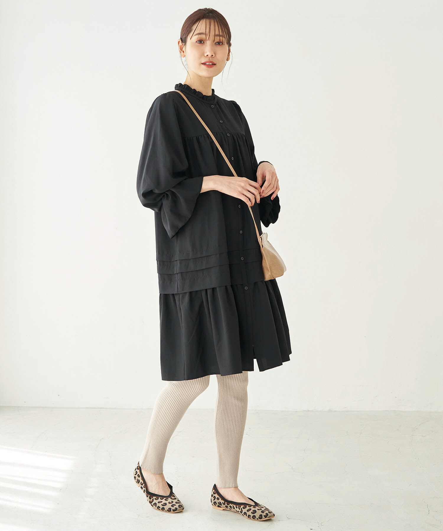 Rope&rsquo;Picnic「【2WAY】ティアードタックミニワンピース」|ワンピース|