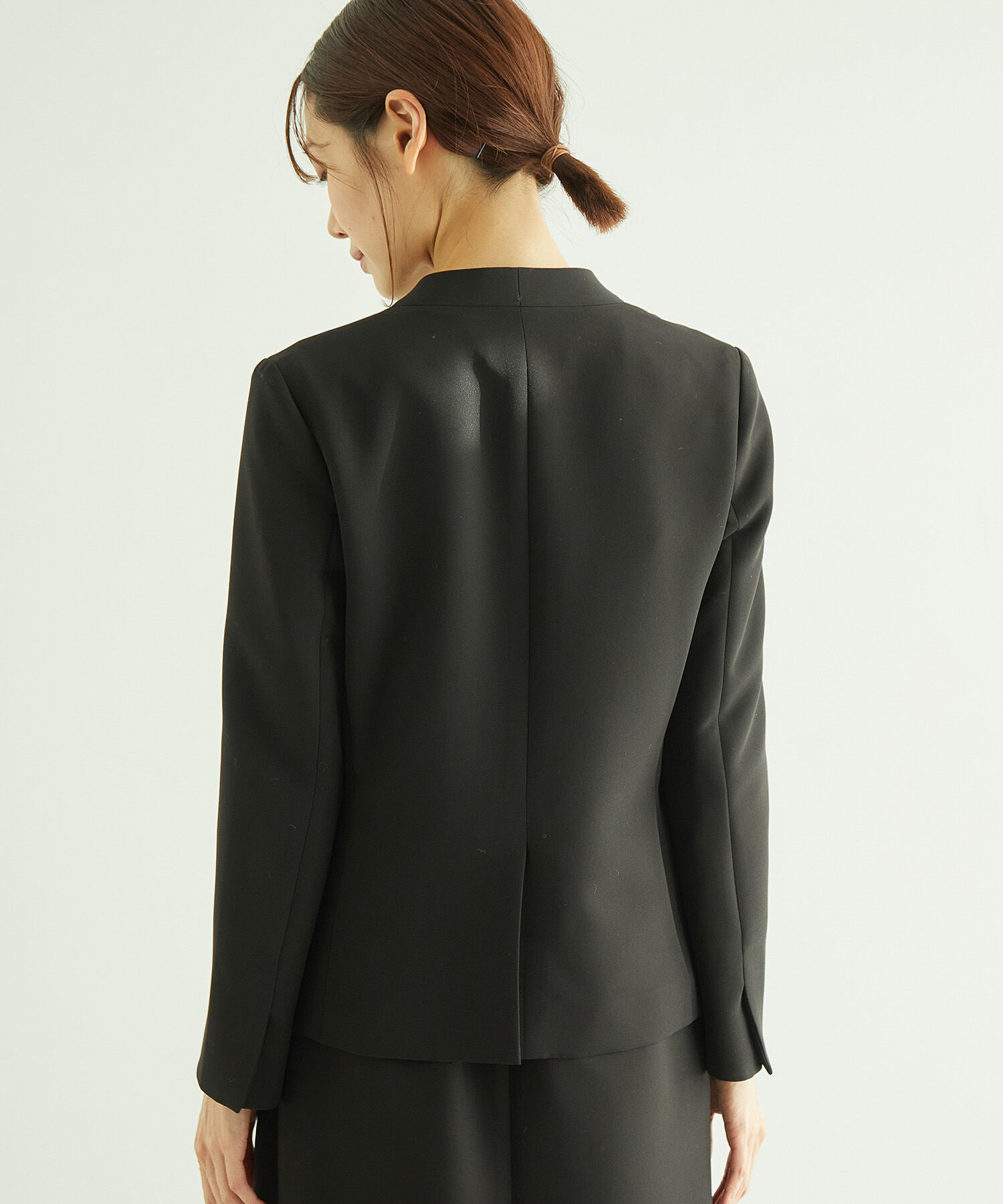 Rope&rsquo;Picnic「【360&deg;ウルトラストレッチ】セットアップ対応/ノーラペルジャケット【一部店舗限定34-42サイズ】」|ノーカラージャケット|