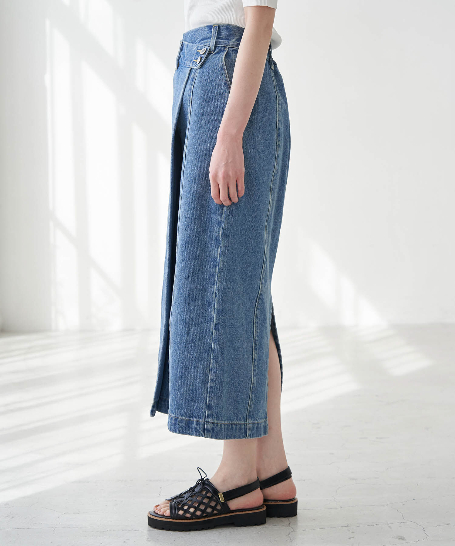 Rope&rsquo;Picnic「【emur】デニムデザインロングスカート」|スカート|