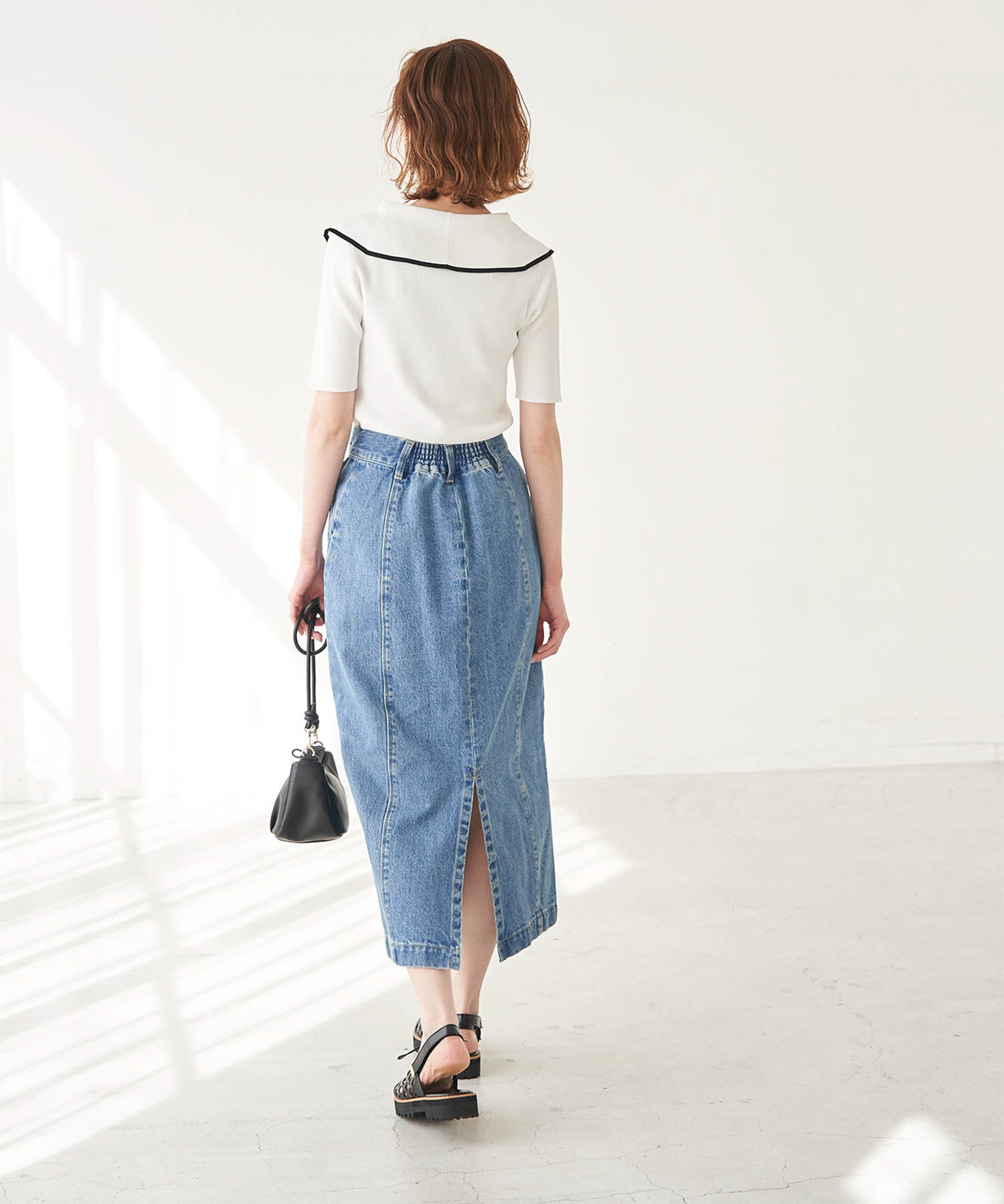 Rope&rsquo;Picnic「【emur】デニムデザインロングスカート」|スカート|