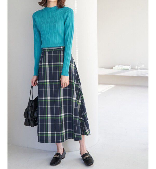 Rope&rsquo;Picnic「洗濯機OK/スカラネックリブニットプルオーバー」|ニット・セーター|