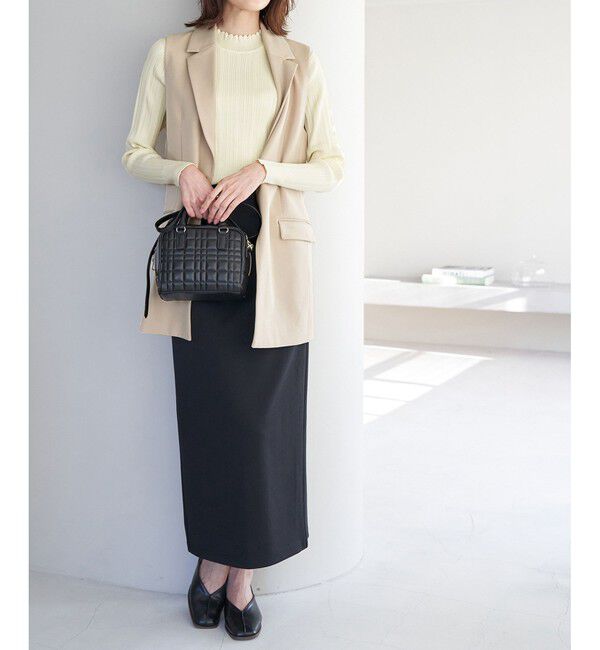 Rope&rsquo;Picnic「洗濯機OK/スカラネックリブニットプルオーバー」|ニット・セーター|