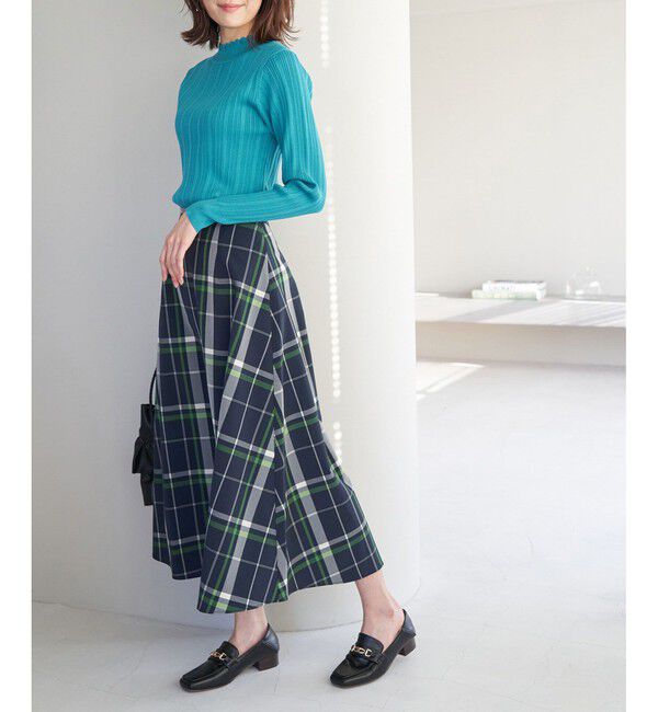 Rope&rsquo;Picnic「洗濯機OK/スカラネックリブニットプルオーバー」|ニット・セーター|