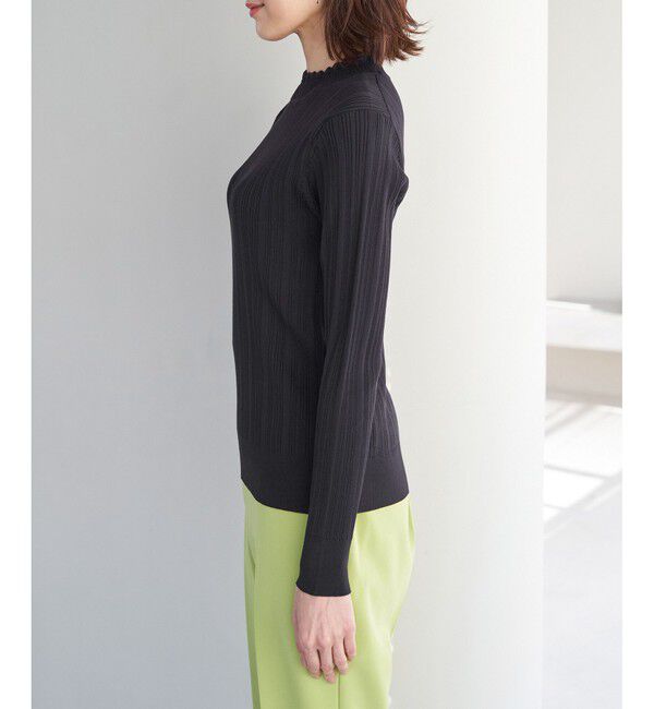 Rope&rsquo;Picnic「洗濯機OK/スカラネックリブニットプルオーバー」|ニット・セーター|