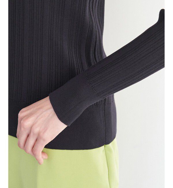 Rope&rsquo;Picnic「洗濯機OK/スカラネックリブニットプルオーバー」|ニット・セーター|