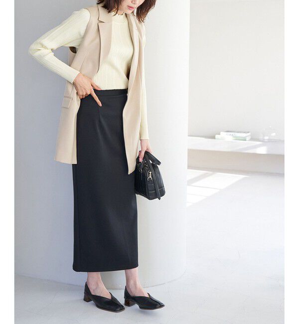 Rope&rsquo;Picnic「洗濯機OK/スカラネックリブニットプルオーバー」|ニット・セーター|