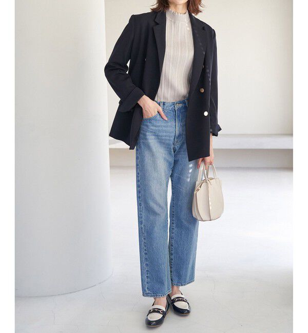 Rope&rsquo;Picnic「洗濯機OK/スカラネックリブニットプルオーバー」|ニット・セーター|