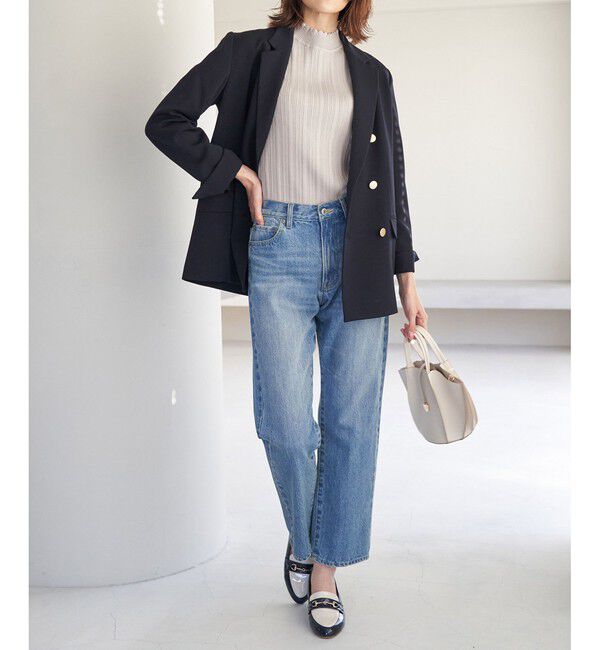 Rope&rsquo;Picnic「洗濯機OK/スカラネックリブニットプルオーバー」|ニット・セーター|