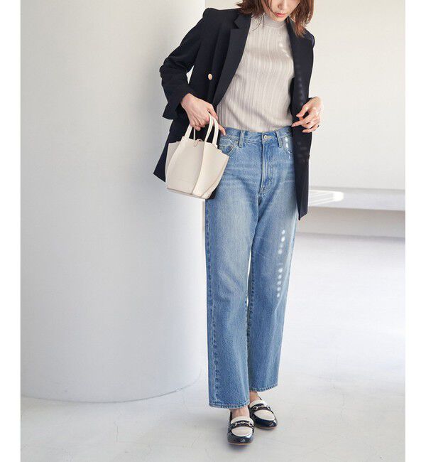 Rope&rsquo;Picnic「洗濯機OK/スカラネックリブニットプルオーバー」|ニット・セーター|