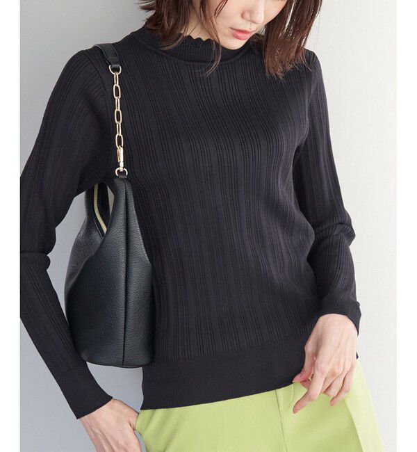 Rope&rsquo;Picnic「洗濯機OK/スカラネックリブニットプルオーバー」|ニット・セーター|コンメイン