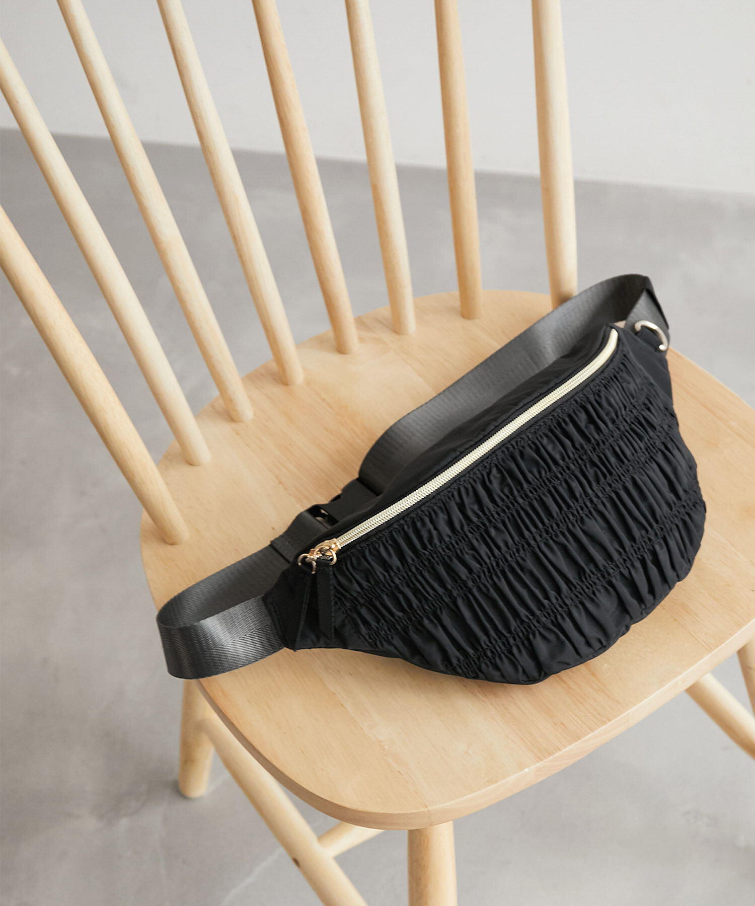 ROPE PICNIC PASSAGE「ポリエステルシャーリングボディバッグ」|その他|ブラック(01)